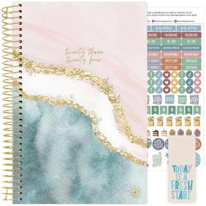Bloom Daily Planner AY23-24 Daydream Believer Pink